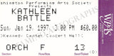 Battle, Kathleen - Signed Program Washington 1997