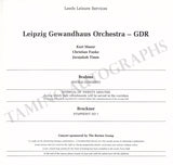 Leeds International Concert Season - Lot of 25 Signed Programs 1983-1987