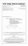 Conductors Signed Program Pages – Set of 42