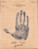 Merce, Antonia (La Argentina) - Signed Palm Print & Program