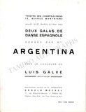 Merce, Antonia (La Argentina) - Signed Palm Print & Program