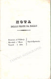 Taglioni, Marie - Ballet Program Milan 1843