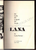 Turner, Lana - Signed Book "Lana"