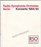 Berman, Lazar - Lopez-Cobos, Jesus - Signed Program Berlin 1984