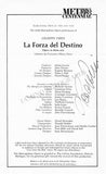 Opera Singers Signed Cast Pages – Lot of 86