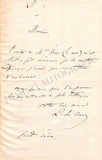 Le Cieux, Leon - Autograph Note Signed