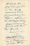 Melchissedec, Leon - Autograph Letter Signed