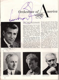 Bernstein, Leonard - Signed Program New York 1962