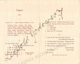 Godowsky, Leopold - Signed Program Berkeley 1918