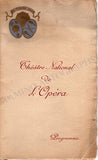 Theatre National de L'Opera - Program Les Huguenots 1908 & Tickets