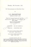 Welitsch, Ljuba - Signed Program La Boheme ROH 1953