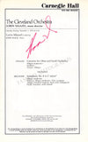 Conductors Signed Program Pages – Set of 42