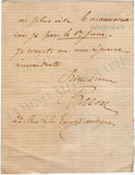 Bouchene, Louis - Autograph Letter Signed 1876