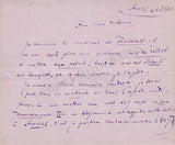 Ganne, Louis - Autograph Letter Signed 1892