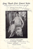 Homer, Louise - Signed Program Long Beach 1927