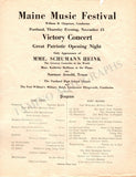 Maine Music Festival - Set of 3 Programs (1901, 1918, 1926)