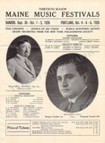 Maine Music Festival - Set of 3 Programs (1901, 1918, 1926)