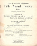 Maine Music Festival - Set of 3 Programs (1901, 1918, 1926)