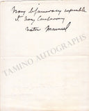 Garcia, Manuel Jr. - Set of 2 Autograph Notes Signed
