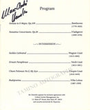 Hamelin, Marc-Andre - Signed Program 2006