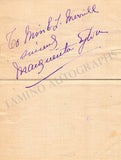 Sylva, Marguerite - Signed Album Page