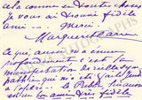 Carre, Marguerite - Autograph Note Signed