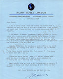 Callas, Maria - Typed Letter Signed 1958