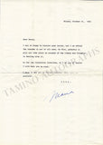 Callas, Maria - Typed Letter Signed 1963