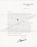 Callas, Maria - Typed Letter Signed 1971