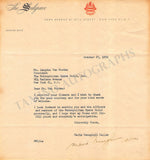 Callas, Maria - Typed Letter Signed 1956 & Photo