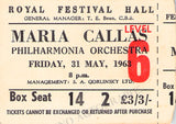 Callas, Maria - Concert Program London 1963