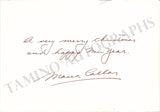 Callas, Maria - Signed Christmas Card