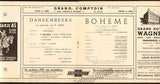Cebotari, Maria - Bordonali, Attilio - Lugo, Giuseppe - Bocci, Yolanda - Venturini, Marcello - Diels, Hendrik - Carmassi, Bruno - Baldo, Vittorio - Signed Program La Boheme 1936