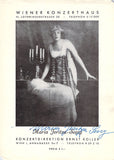 Jeritza, Maria - Signed Program