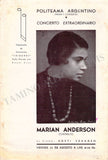 Anderson, Marian - Set of 13 Concert Programs Buenos Aires 1937-38