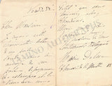 Delna, Marie - Set of 2 Autograph Letters Signed