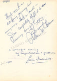 Monroe, Marilyn - Signed Album Page 1958