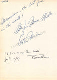 Monroe, Marilyn - Signed Album Page 1958