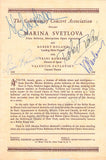 Svetlova, Marina & Others - Signed Program 1949/50