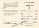 Berini, Mario - Signed Program Bradford 1944