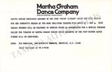 Graham, Martha - Press Release Set