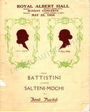 Battistini, Mattia - Farewell Program London 1924