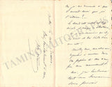 Ordonneau, Maurice - Autograph Letter Signed 1897