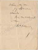Ordonneau, Maurice - Autograph Letter Signed 1908
