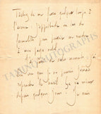 Ravel, Maurice - Autograph Letter Signed 1918