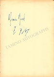 Ravel, Maurice - Signed Album Page 1927