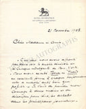 Renaud, Maurice - Autograph Letter Signed 1908