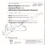 Vengerov, Maxim - Signed Program London 2007