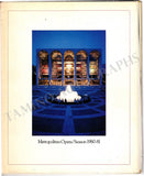 Metropolitan Opera - Signed Season Book 1980-1981