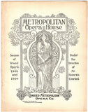 Metropolitan Opera - Set of 8 Vintage Opera Programs